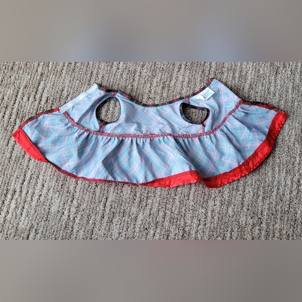 BUILD-A-BEAR RED & GREEN PLAID HOLIDAY DRESS SLEEVELESS BOW RIBBON DETAIL 2022 - Picture 9 of 13